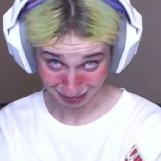 human face person headphones