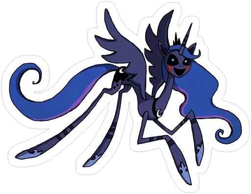 КОШМАРНОЕ ПОНЕ :: @fStikBot - cartoon