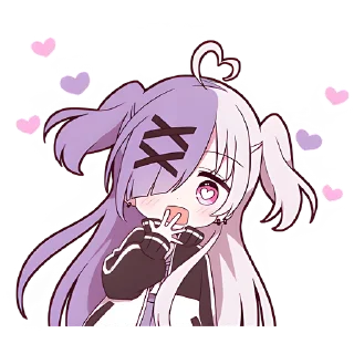 Стикер Чан с косичками @Nyasticks - 3