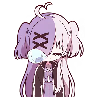 Стикер Чан с косичками @Nyasticks - 9