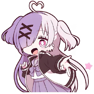 Стикер Чан с косичками @Nyasticks - 11