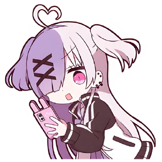 Стикер Чан с косичками @Nyasticks - 8