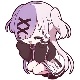 Стикер Чан с косичками @Nyasticks - 6