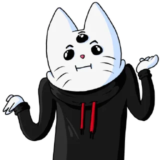 Sticker Кот Рукав - 3