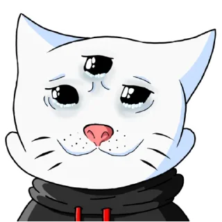 Sticker Кот Рукав - 7