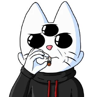 Sticker Кот Рукав - 8