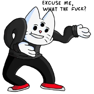 Sticker Кот Рукав - 5