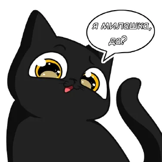 Sticker Котик Кузя - 1