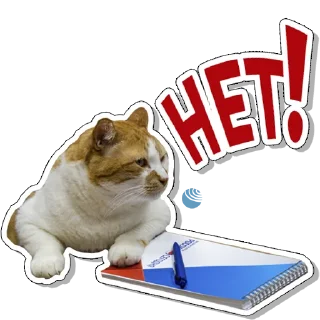 Sticker Кот Мостик - 6