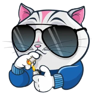 Sticker Весёлый Кот - 9