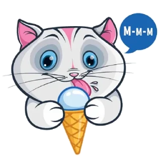 Sticker Весёлый Кот - 0