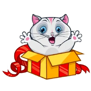 Sticker Весёлый Кот - 1