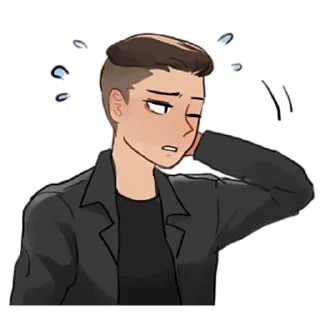 Sticker Коварный парень @nyasticks - 1