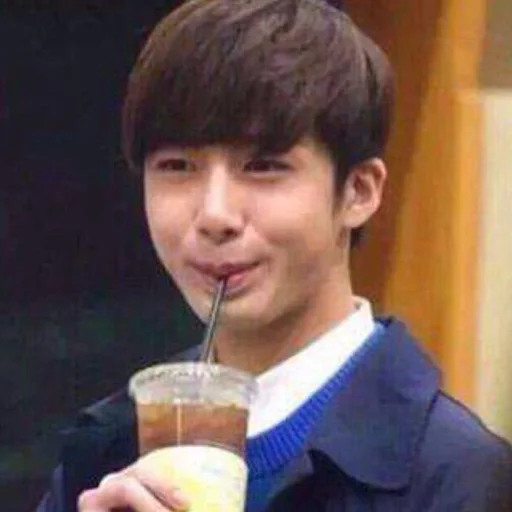 person human face soft drink