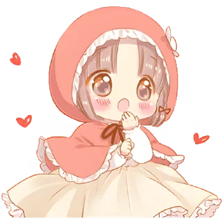 Sticker Красная шапочка @Nyasticks - 11