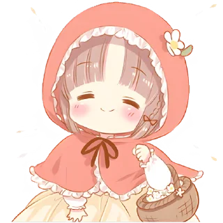 Sticker Красная шапочка @Nyasticks - 2