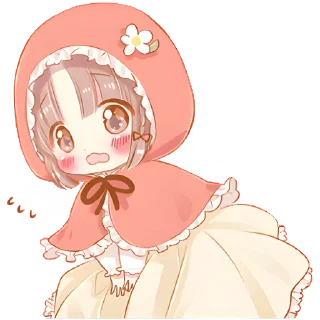 Sticker Красная шапочка @Nyasticks - 7
