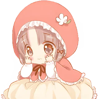 Sticker Красная шапочка @Nyasticks - 1
