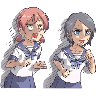 Стикер Кринжовая тян @Nyasticks - 4