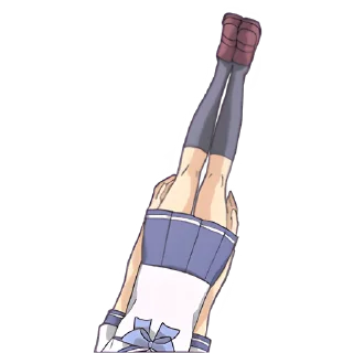 Стикер Кринжовая тян @Nyasticks - 8