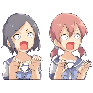 Стикер Кринжовая тян @Nyasticks - 6