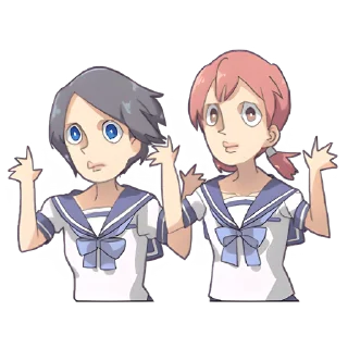 Стикер Кринжовая тян @Nyasticks - 2