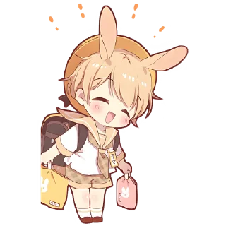 Sticker Кролик-кун @Nyasticks - 3