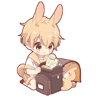 Sticker Кролик-кун @Nyasticks - 7