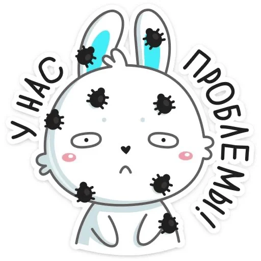 Sticker Кролик Гоша - 3