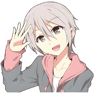 Стикер Крутой Аниме-кун @Nyasticks - 8