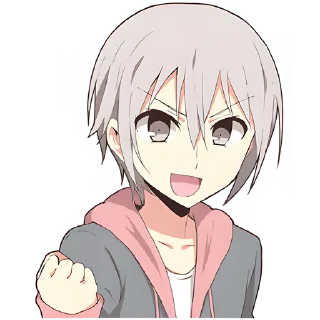 Стикер Крутой Аниме-кун @Nyasticks - 1