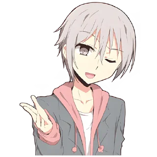 Стикер Крутой Аниме-кун @Nyasticks - 2