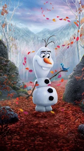 snowman painting cartoon