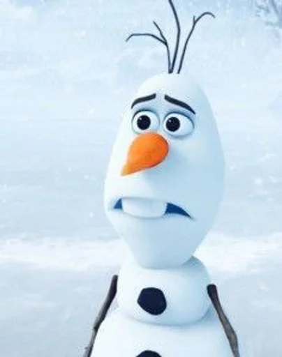 снеговик мультфильм снег