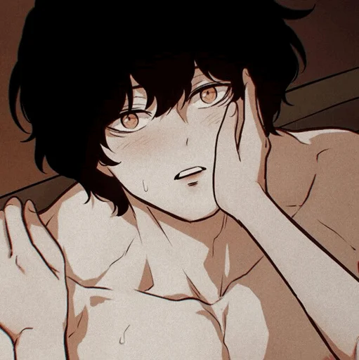 anime cartoon human face