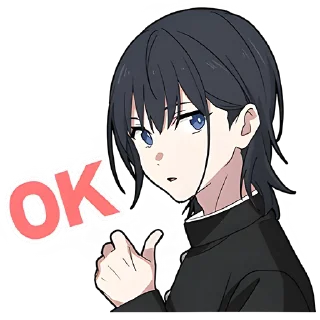 Стикер Кудере-кун @nyasticks - 3