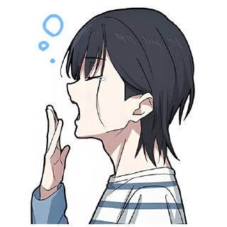 Стикер Кудере-кун @nyasticks - 0