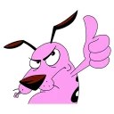 Стикер @animesticks :: Кураж-трусливый пёс - 3