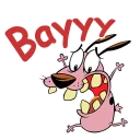 Стикер @animesticks :: Кураж-трусливый пёс - 4