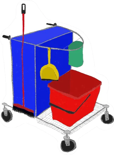 LEGO child art handcart