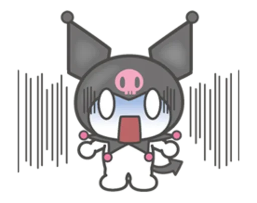 Sticker KuromiChibi_achub - 1
