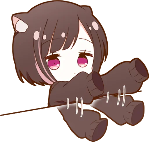 Sticker Куронеко-чан @nyasticks - 2