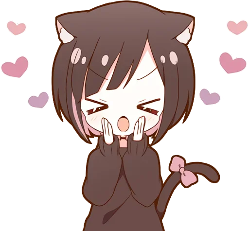 Sticker Куронеко-чан @nyasticks - 1