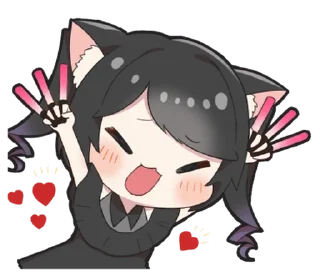 Стикер 🖤 KURONYAN (@TodorokiShouto) - 10