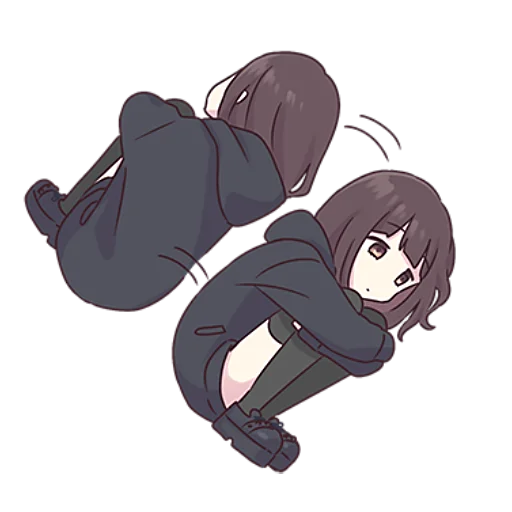 Стикер Куруми-Чан @nyasticks - 7