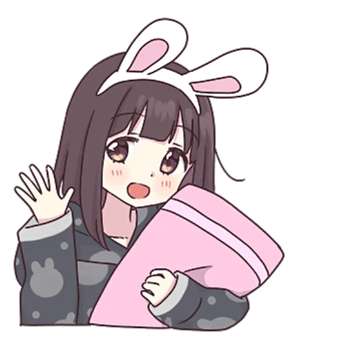 Стикер Куруми-Чан @nyasticks - 4