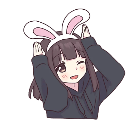 Стикер Куруми-Чан @nyasticks - 0