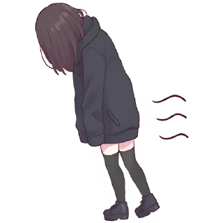 Sticker Куруми-чан 3 @nyasticks - 4