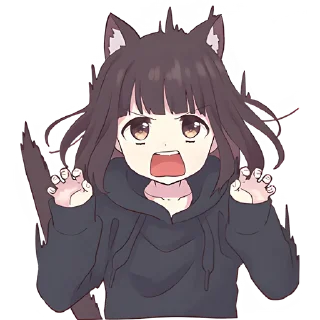 Sticker Куруми-чан 3 @nyasticks - 8