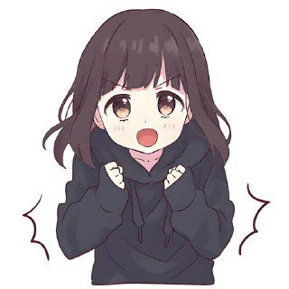 Sticker Куруми-чан 3 @nyasticks - 1